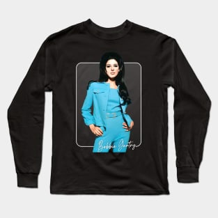 Bobbie Gentry / Vintage Style Fan Design Long Sleeve T-Shirt